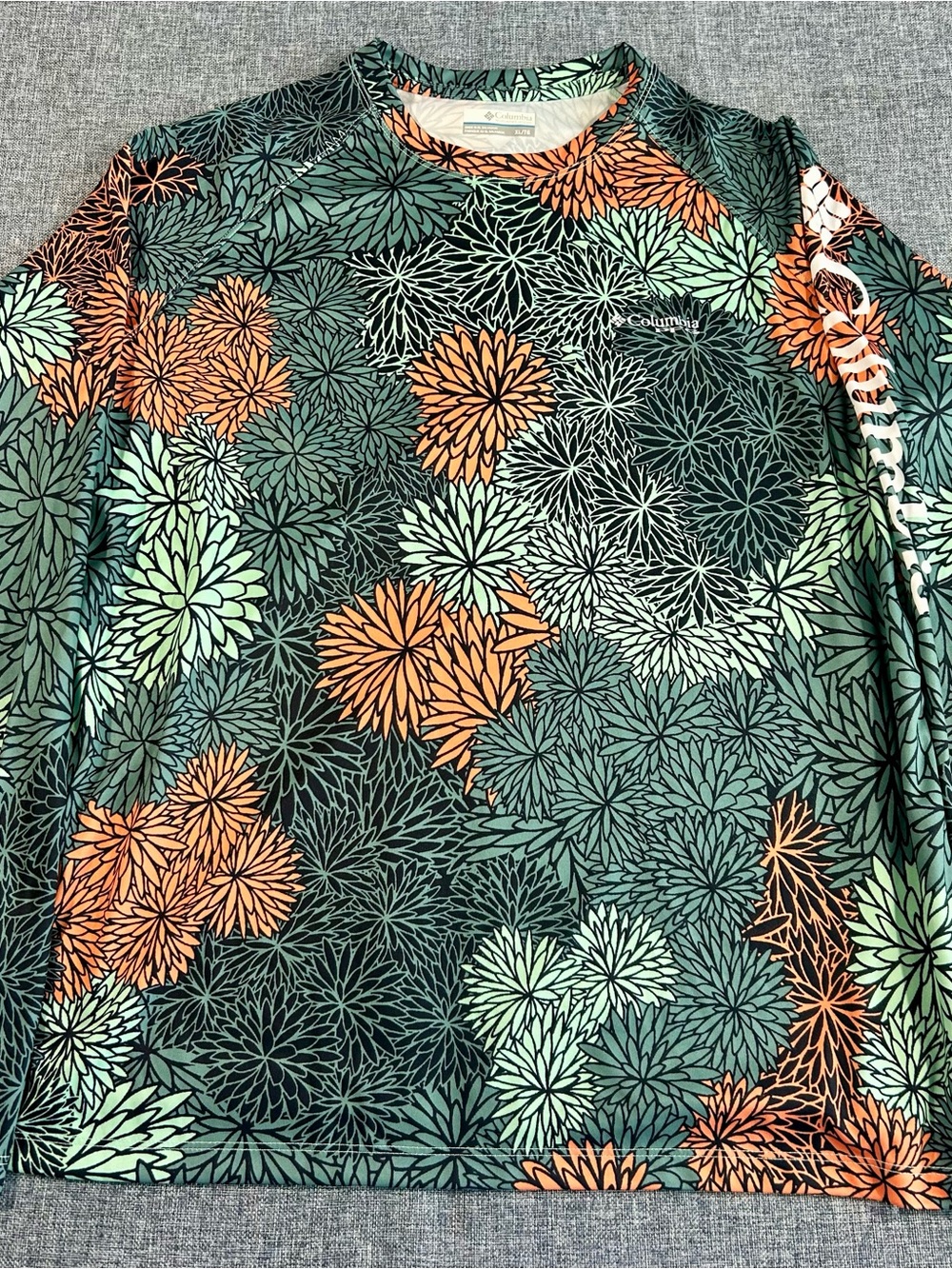 Columbia Women’s PFG Super Tidal Tee Floral Long-Sleeve Shirt - Green
